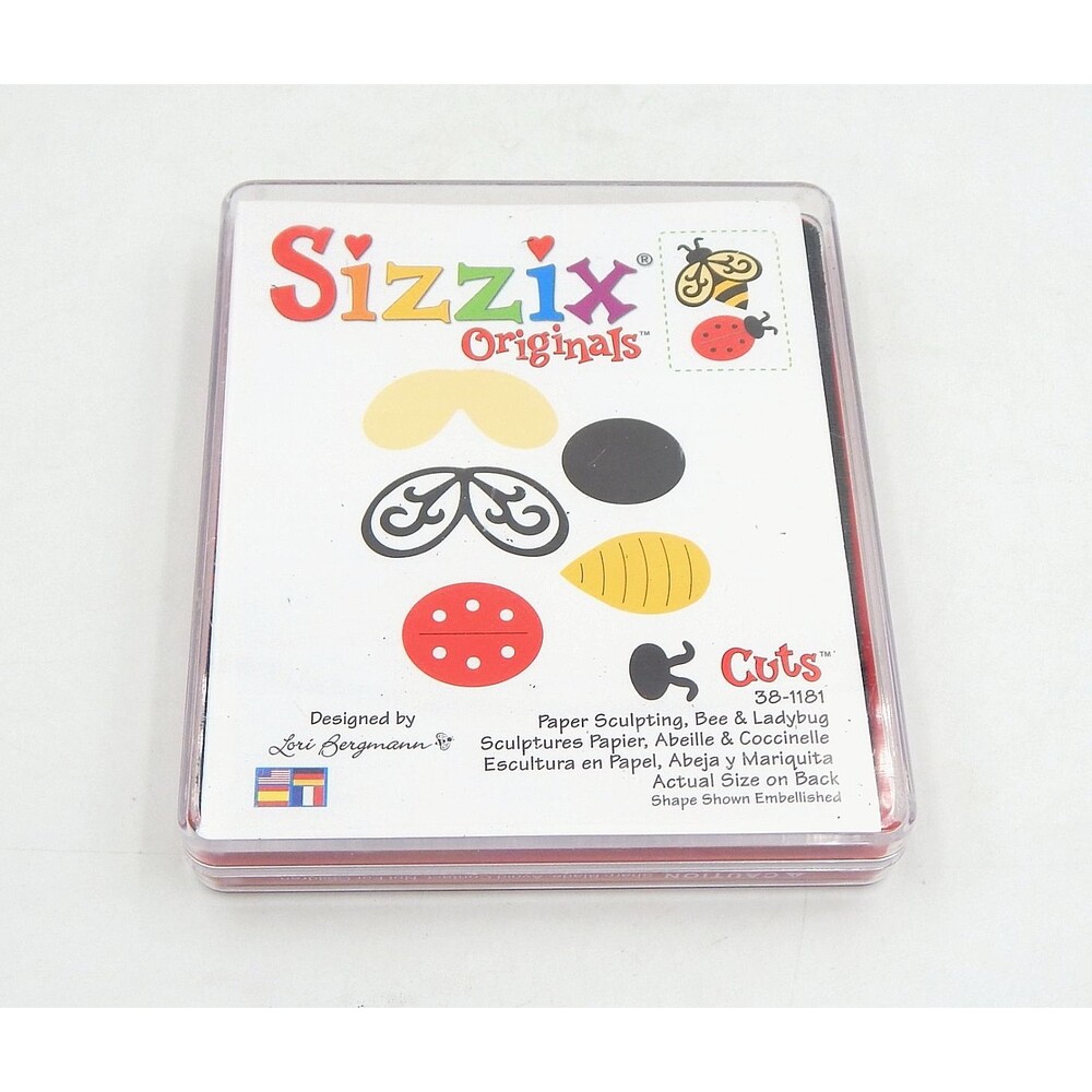 Sizzix Bee Lady Bug Pattern 38-1181 Die Cutter 4.5 In Cartridge Provo Craft